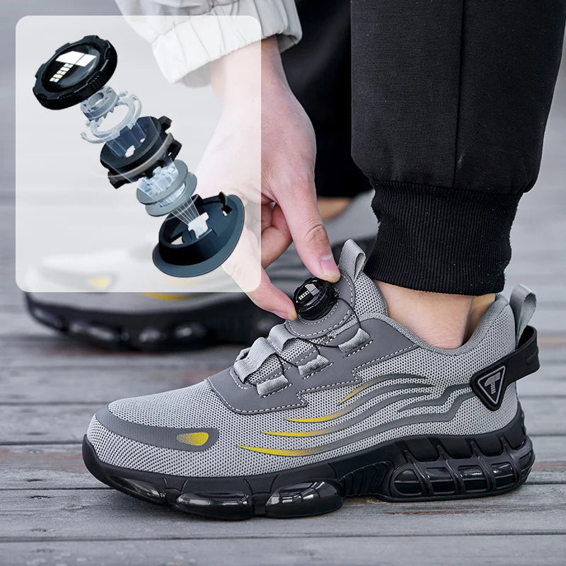 Zapatillas de Seguridad con Punta de Acero y Cierre de Dial