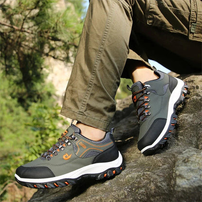 Zapatillas de senderismo para hombre resistentes al agua con suela robusta