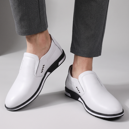 Zapatillas de vestir de piel