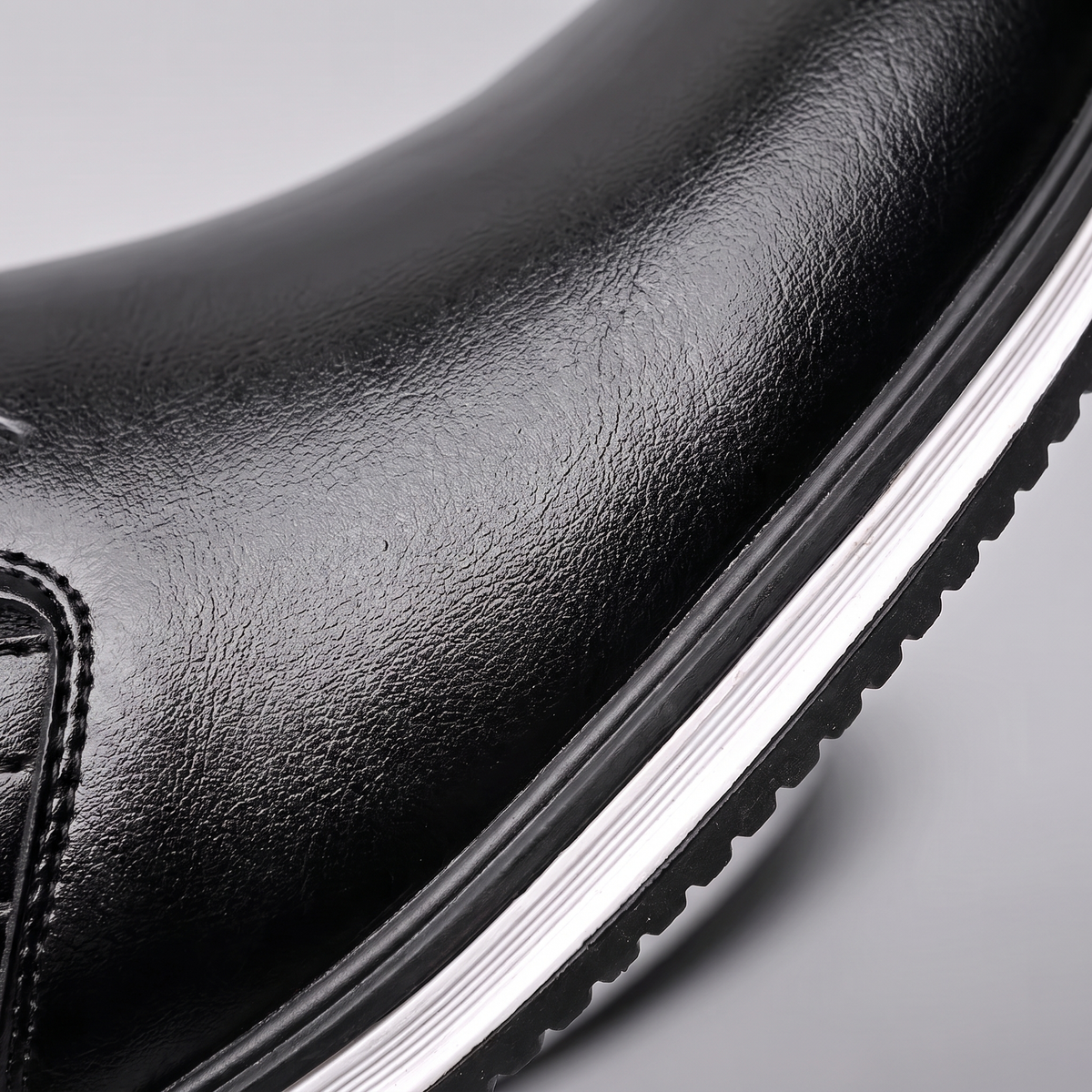 Zapatillas de vestir de piel