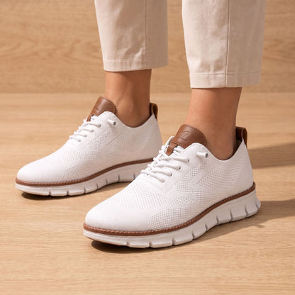Zapatillas ortopédicas de punto para mujer con cordones y soporte del arco