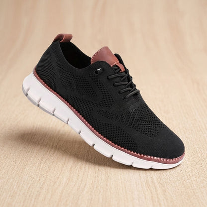 Zapatillas ortopédicas de punto para mujer con cordones y soporte del arco