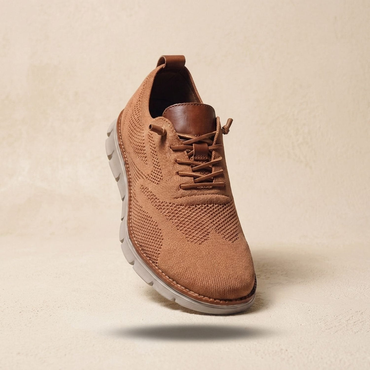 Zapatillas ortopédicas de punto para mujer con cordones y soporte del arco