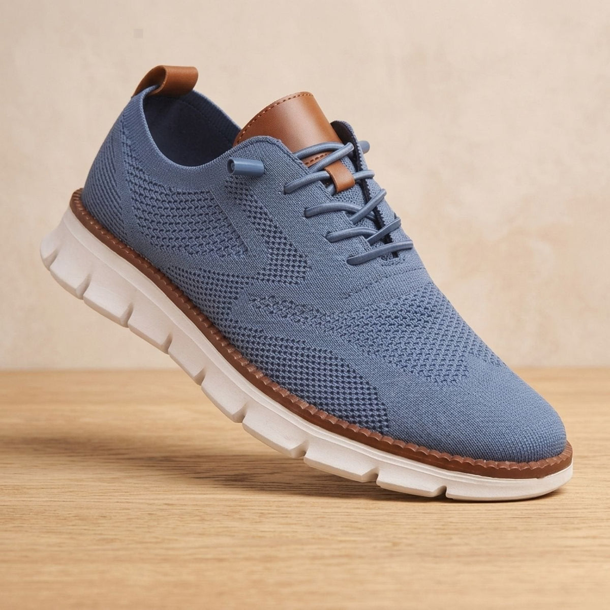Zapatillas ortopédicas de punto para mujer con cordones y soporte del arco