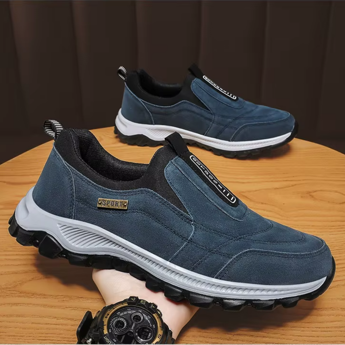 Zapatillas ortopédicas sin cordones