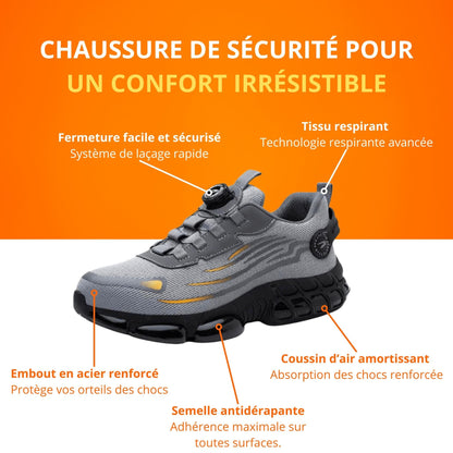 Zapatos de Seguridad SafeCore – Livianos, Antideslizantes, Punta Reforzada, Confort Ergonómico