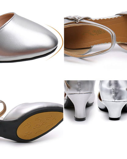 Zapatos de tacón ancho para mujer de moda para todas las estaciones