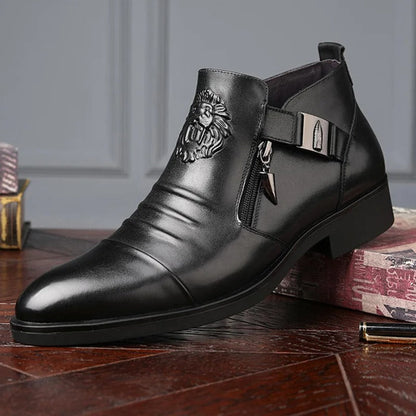 Zapatos de vestir de cuero de lujo para hombre