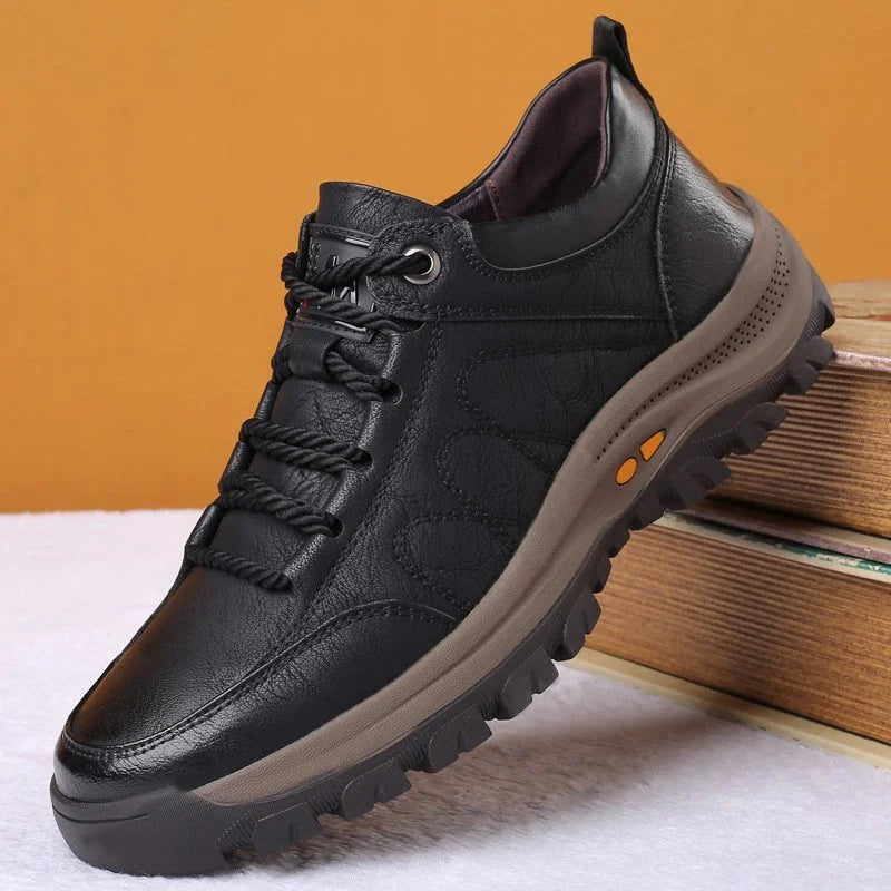 Zapatos ortopédicos de piel impermeables con soporte