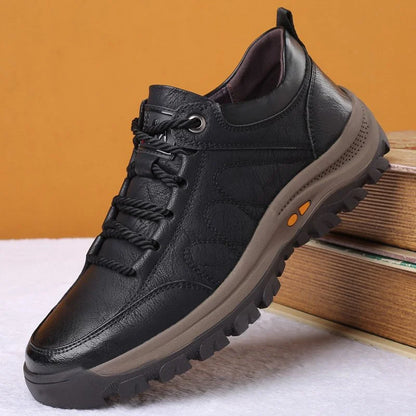 Zapatos ortopédicos de piel impermeables con soporte