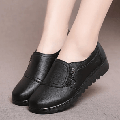 Zapatos ortopédicos slip-on con cremallera