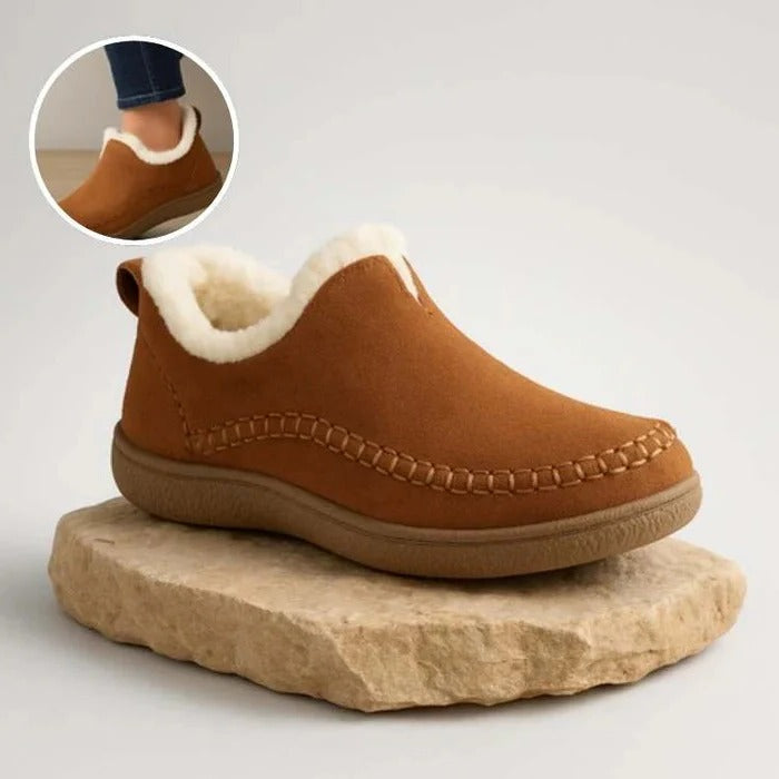 Zapatos ortopédicos y cómodos de invierno para mujer con soporte acolchado