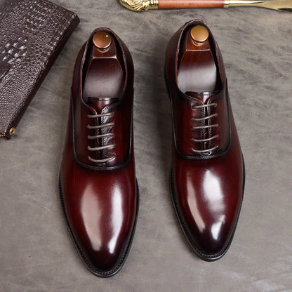 Zapatos Oxford de Cuero Italiano para Hombre Aurelo para Uso Formal