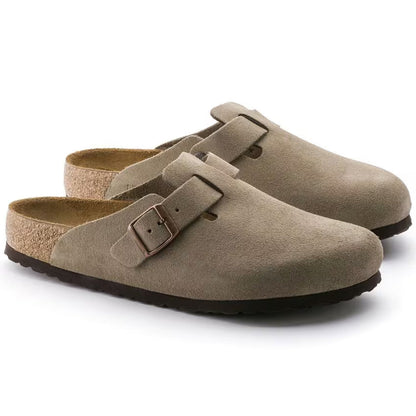 Zuecos Boston - Comodidad anatómica en color taupe
